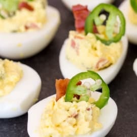 jalapeno popper deviled eggs