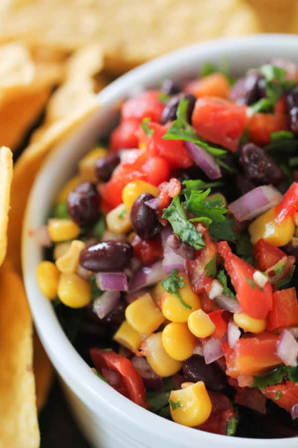 Easy Family Friendly Recipes Six Sisters Stuff Page 3   The Best Easy Black Bean And Corn Salsa Recipe 600x900 