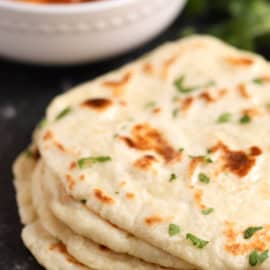 homemade naan bread