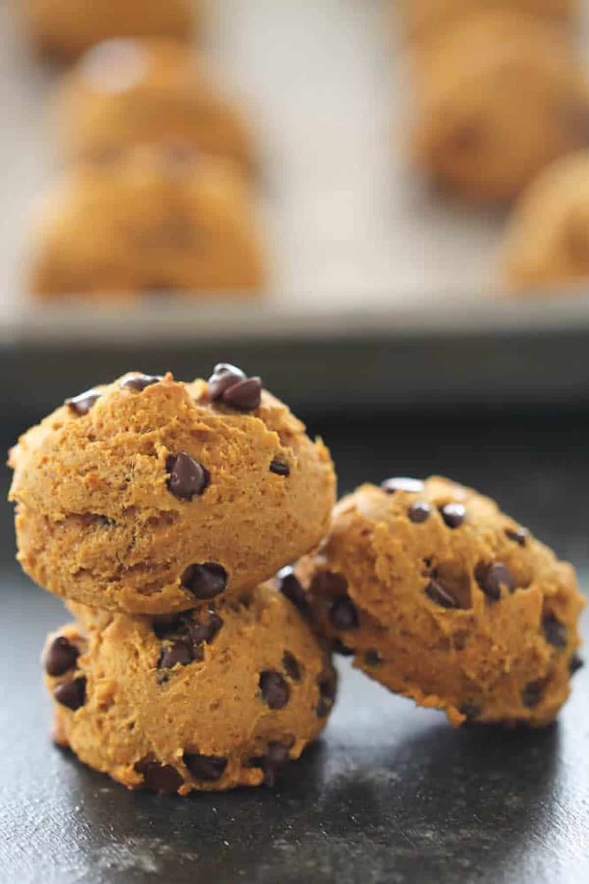 Protein Pumpkin Chocolate Chip Cookies