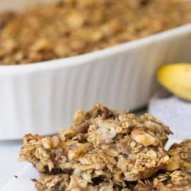 Banana Cinnamon Baked Oatmeal