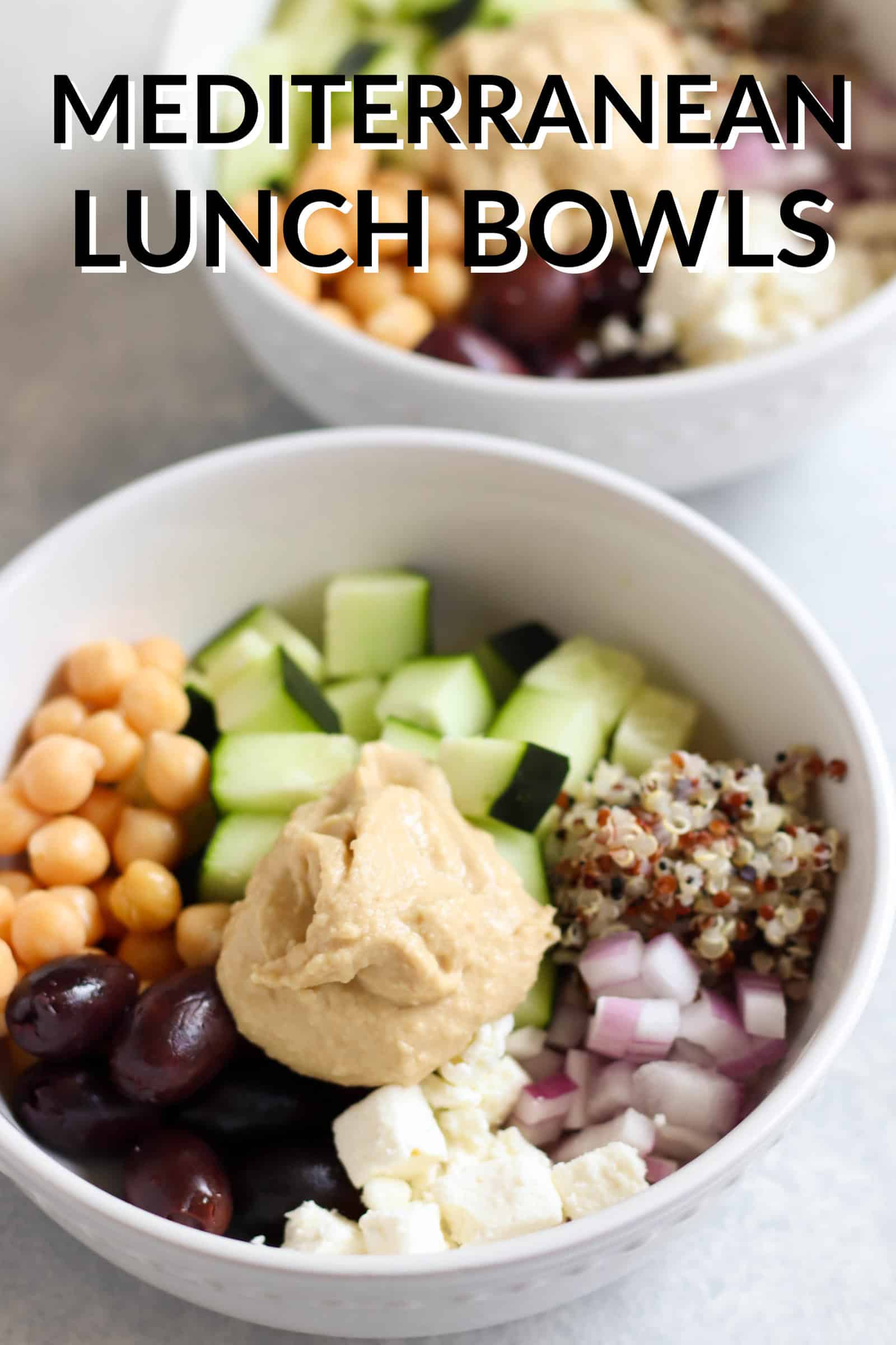 Easy Mediterranean Lunch Bowls 