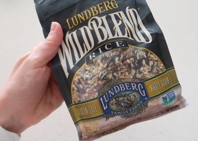 Lundberg Wild Blend Rice package with whole grain, gluten-free rice