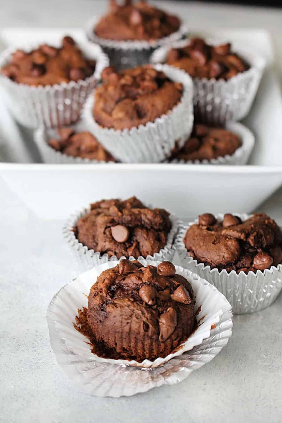 Chocolate Pumpkin Muffins