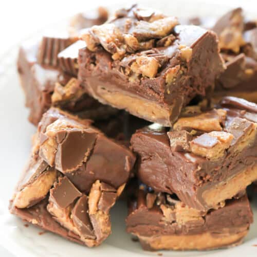 No Bake Reese's Fudge Bars