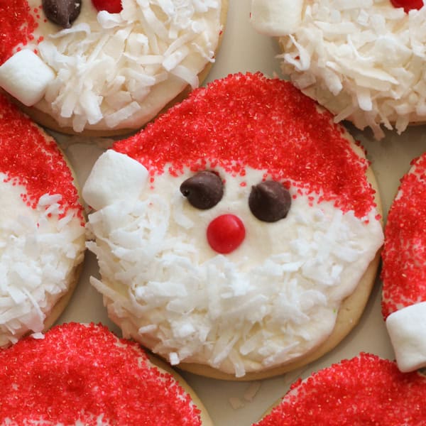 Santa Sugar Cookies