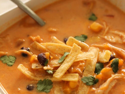 Instant Pot Creamy Enchilada Soup Recipe