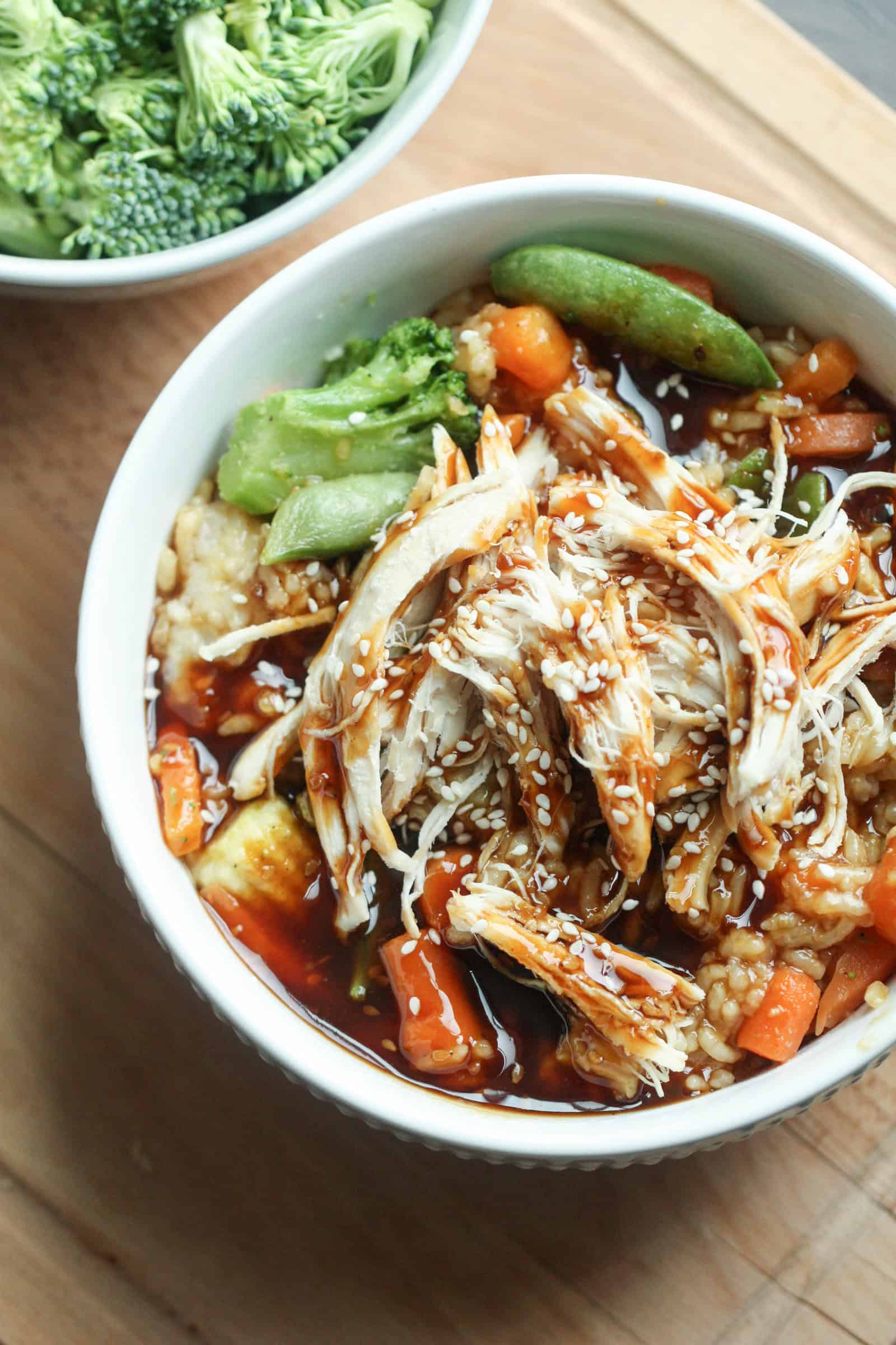 The BEST Instant Pot Teriyaki Chicken Bowls Recipe