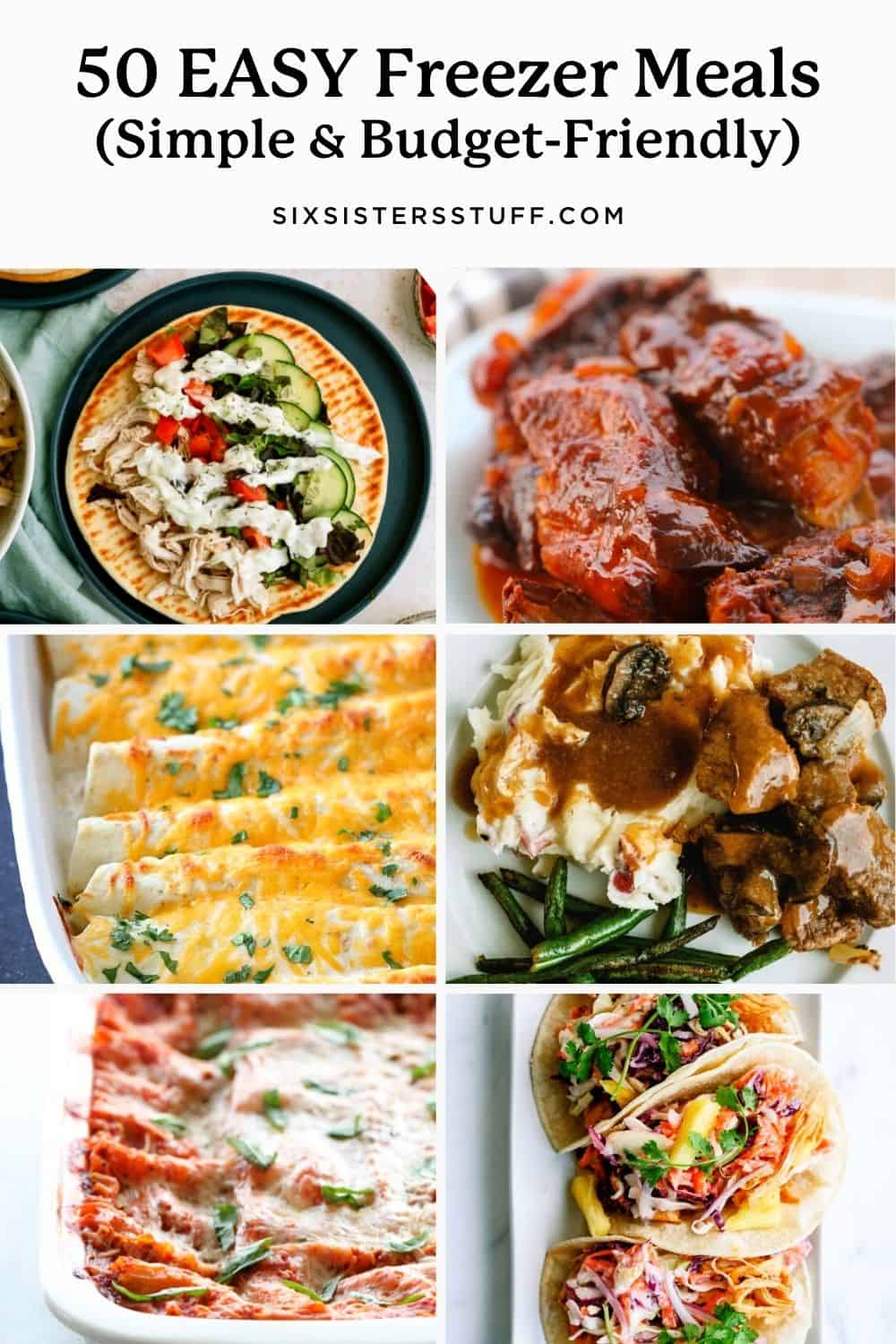 50 Delicious and Easy Freezer Meal Recipes (Simple and Affordable)