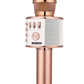wireless microphone in rose gold