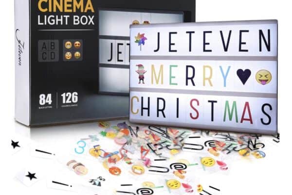 Cinema Light box with the saying Jetever Merry Christmas