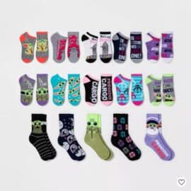 various illustrated socks