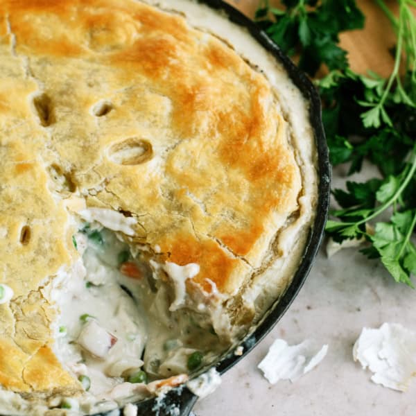 Skillet chicken Pot Pie