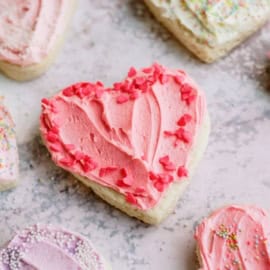 valentine sugar cookies