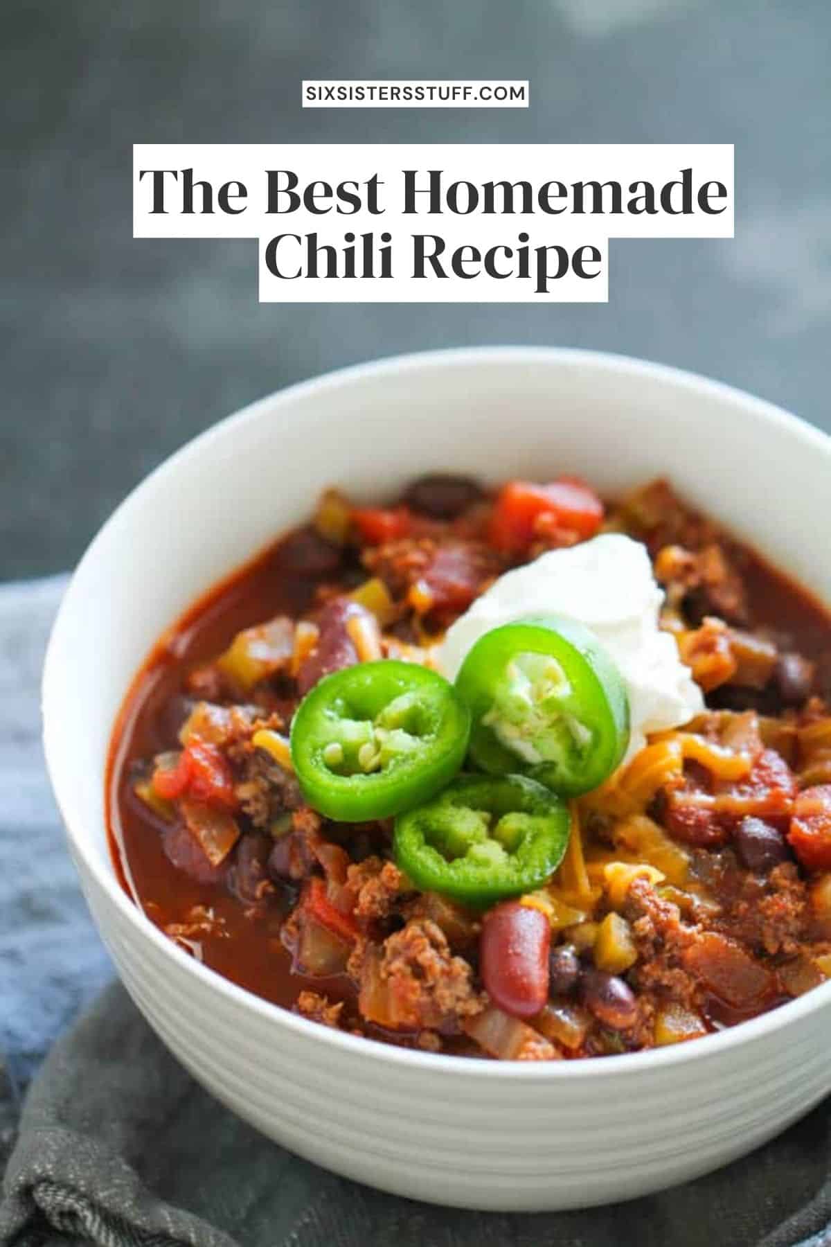 The Best Homemade Chili Recipe - Six Sisters' Stuff