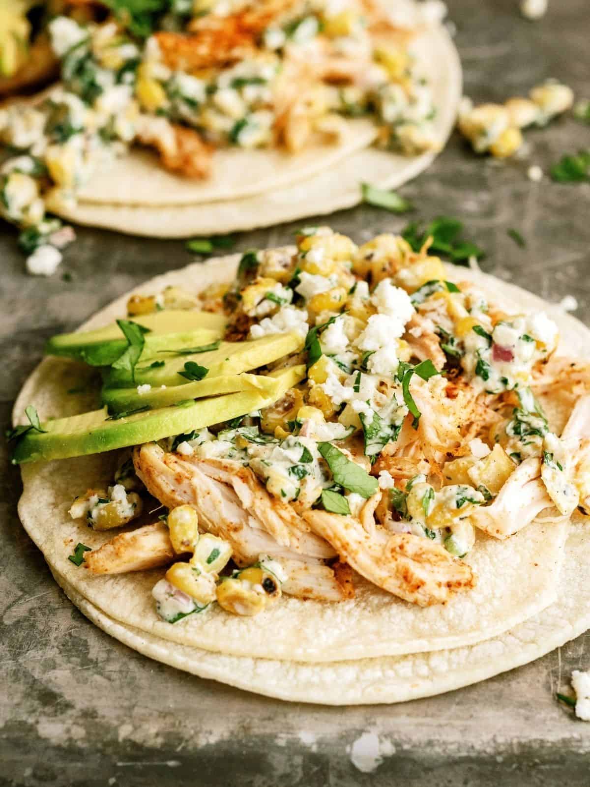 Mexican Street Corn Chicken Tacos Recipe (2023)