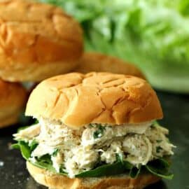 Instant Pot Chicken Caesar Sandwiches