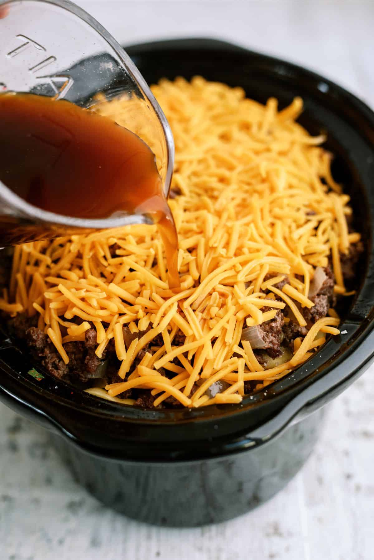 Slow Cooker Chili Cheese Casserole - The Magical Slow Cooker