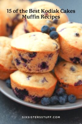 kodiak cake lemon blueberry muffins