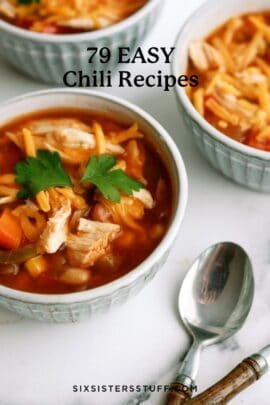 easy chili recipes in a bowl