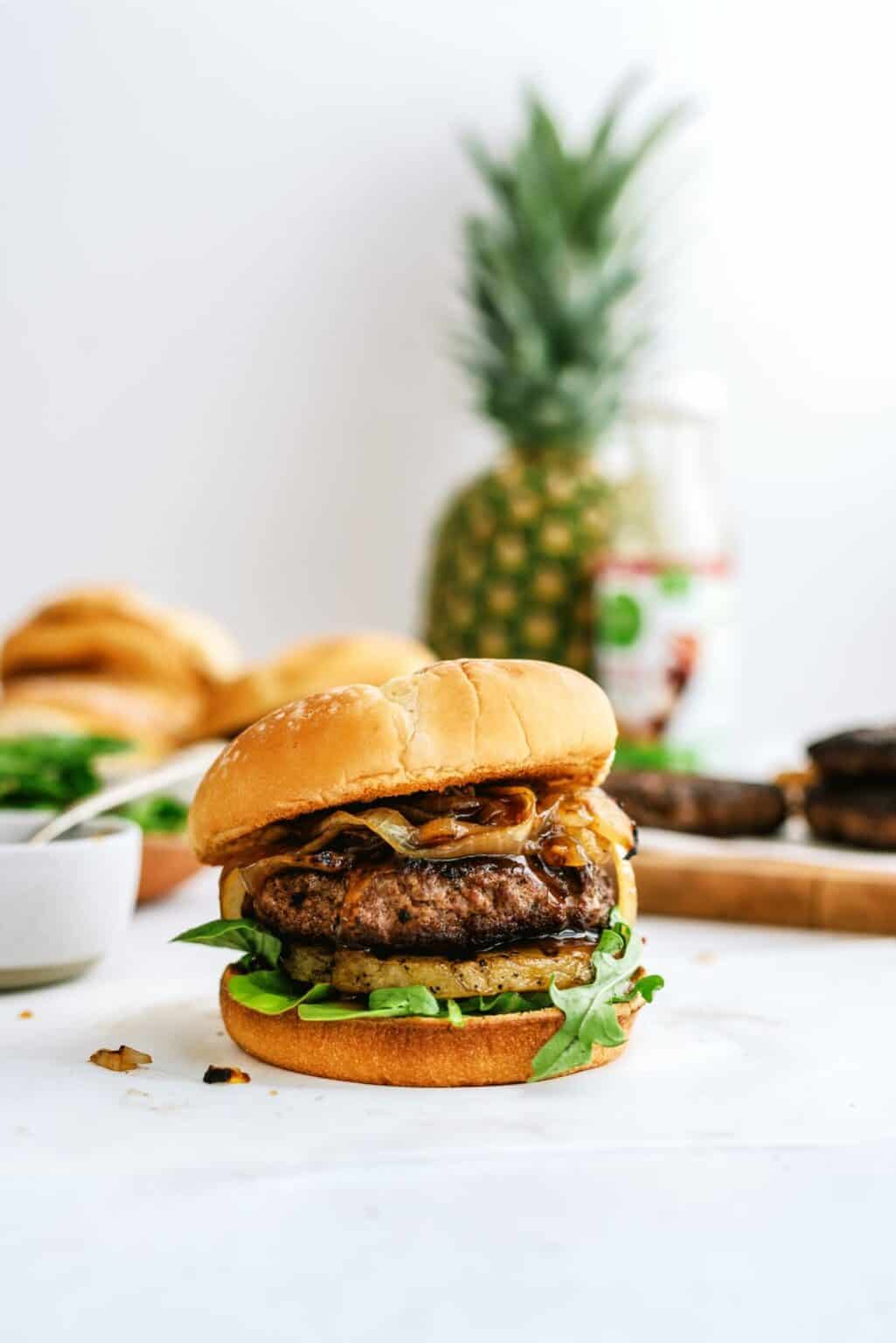 Grilled Teriyaki Burgers Recipe Six Sisters Stuff