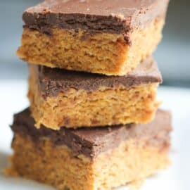 no bake peanut butter cornflake bars