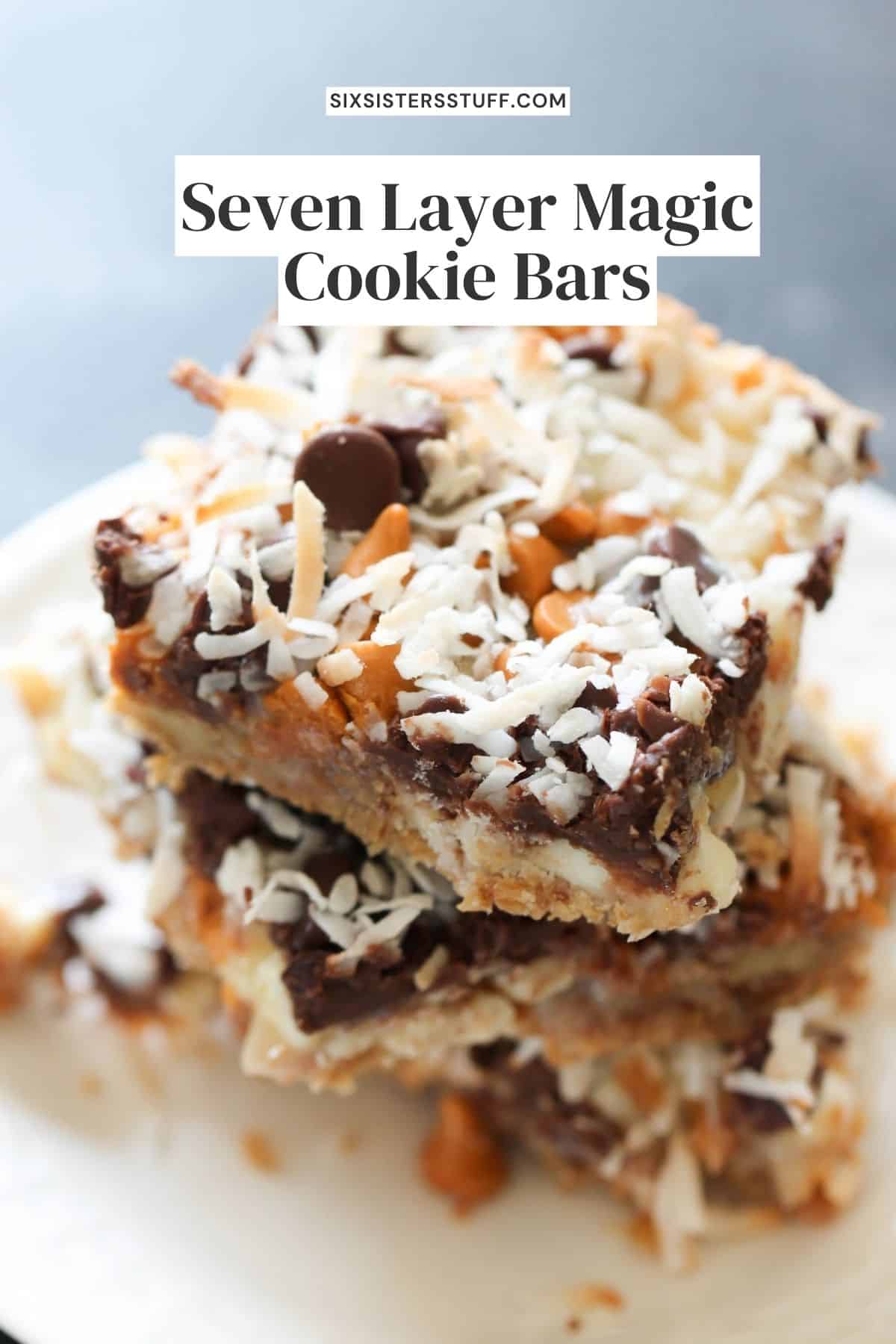 Seven Layer Magic Cookie Bars Recipe - Six Sisters' Stuff