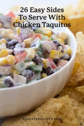 easy sides to serve with chicken taquitos