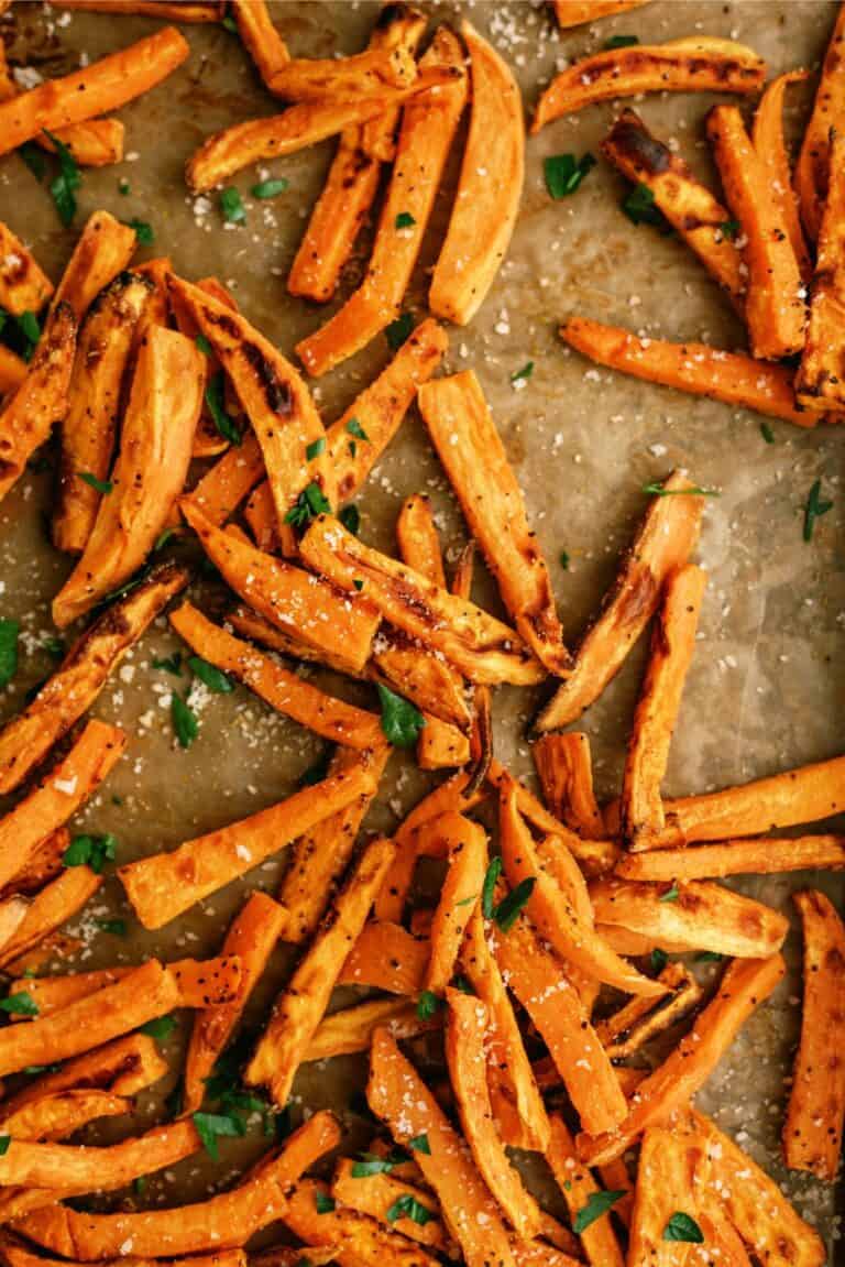 Baked Sweet Potato Fries Recipe - Six Sisters' Stuff