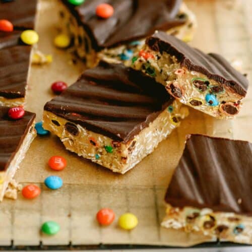 monster cookie no bake bars