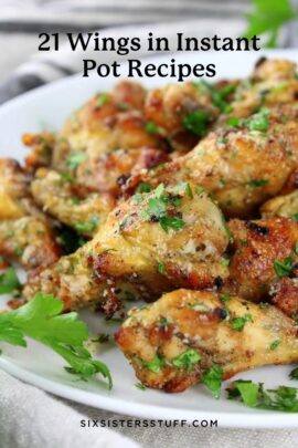 baked chicken wings with parsley