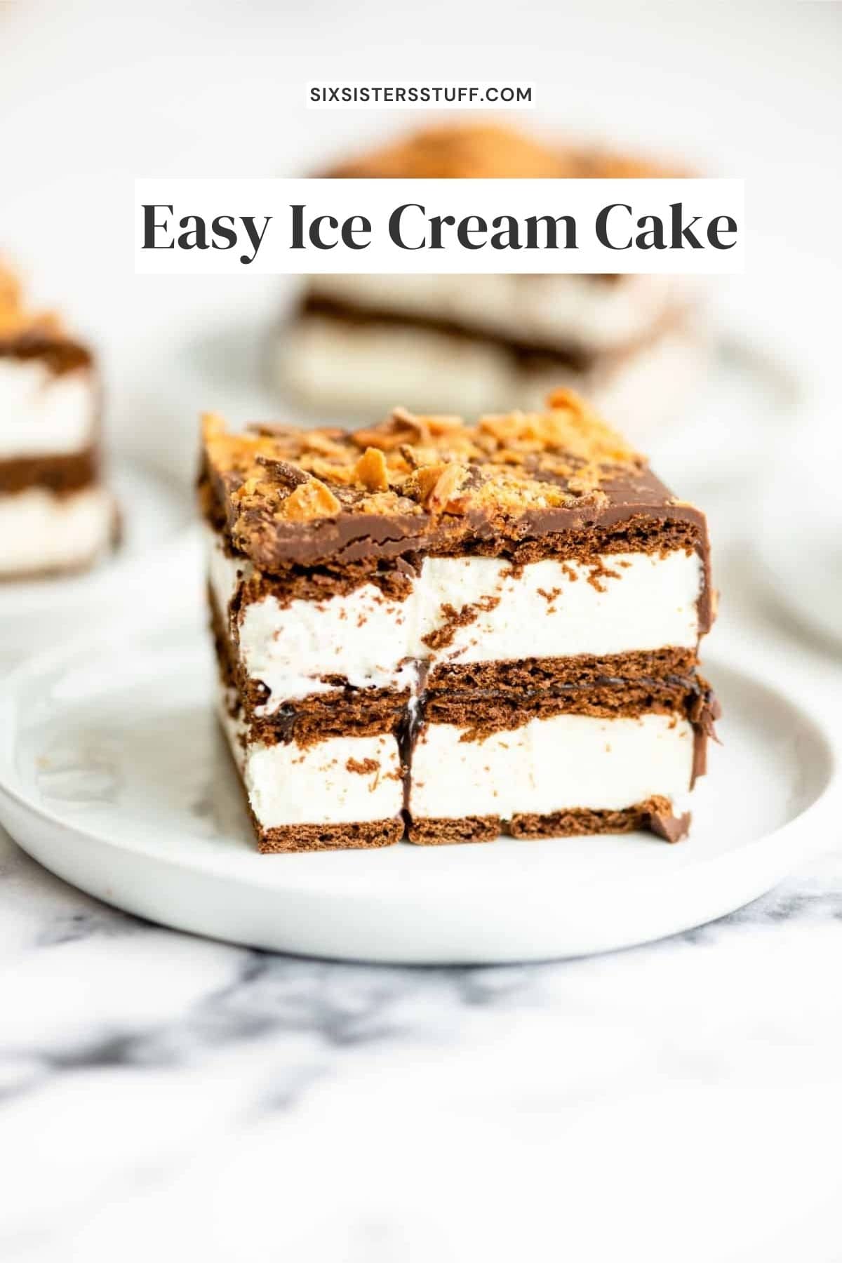 Easy Ice Cream Cake Recipe - Six Sisters' Stuff