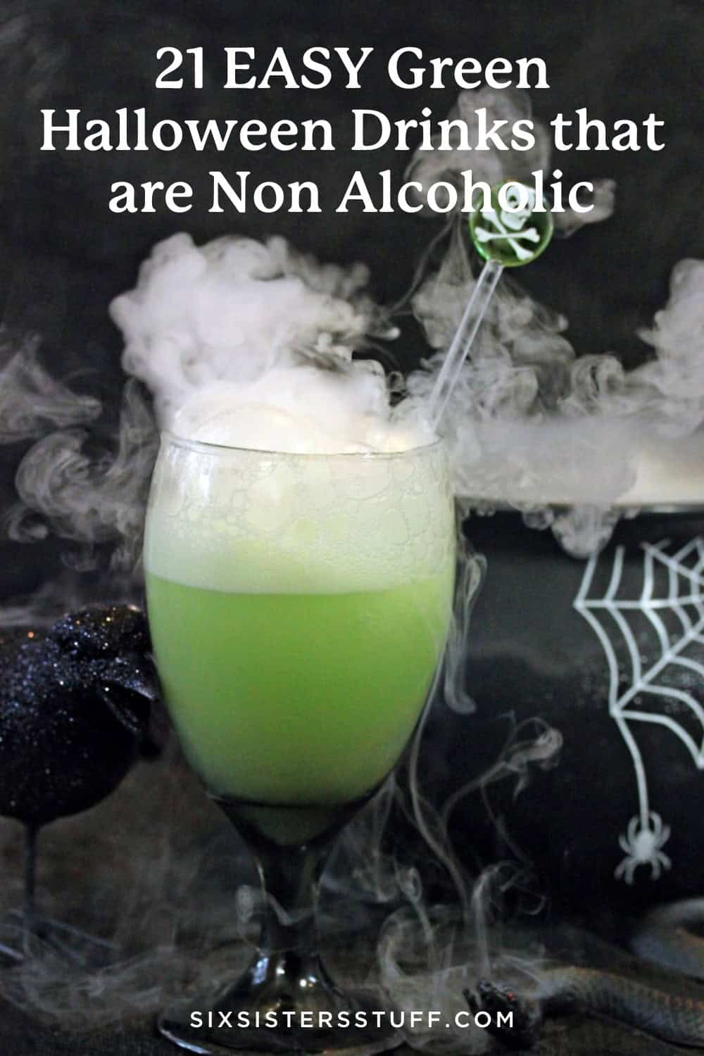 21 EASY Green Halloween Drinks that are Non Alcoholic