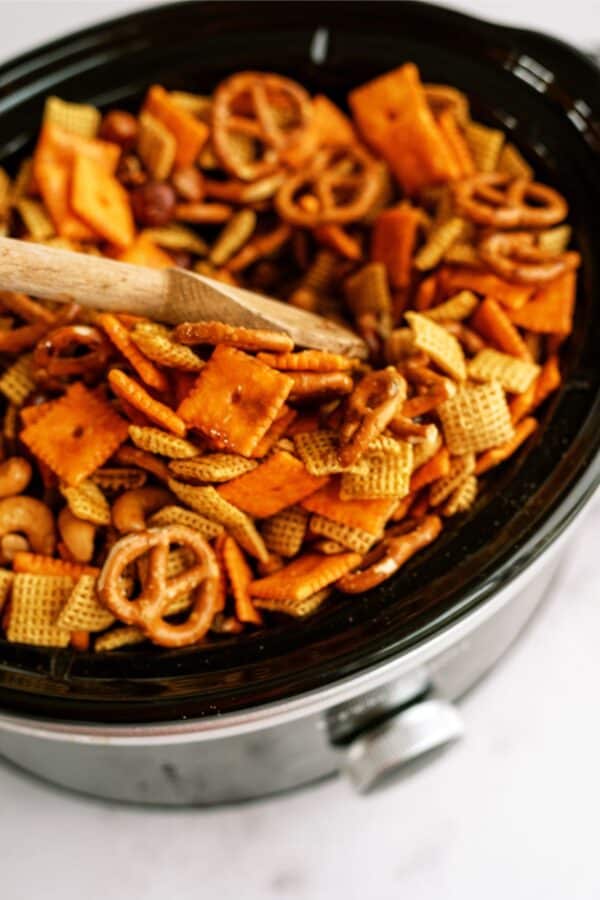 Slow Cooker Savory Chex Mix Recipe