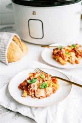 Slow Cooker Baked Ziti Recipe