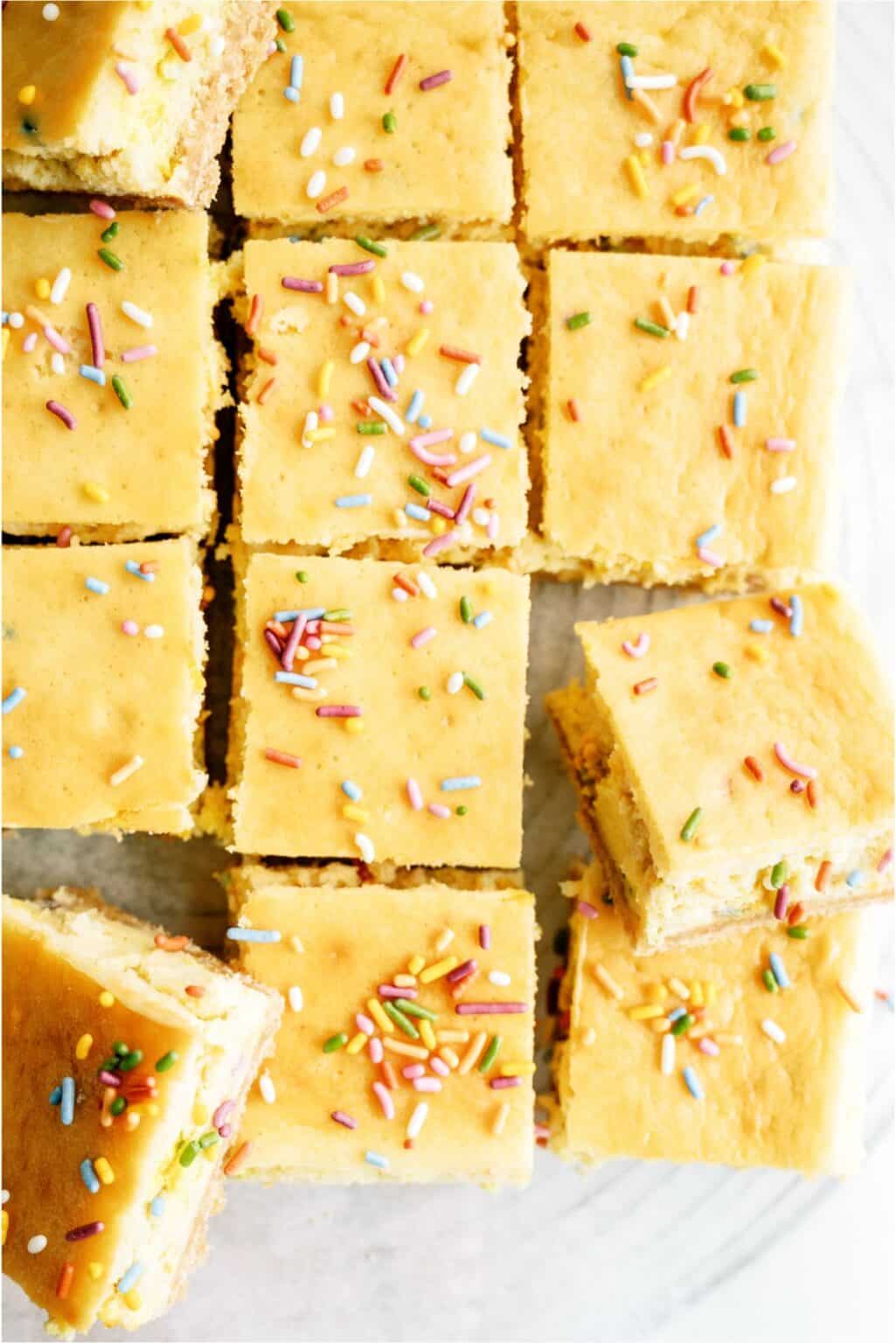 Cake Batter Cheesecake Bars Recipe