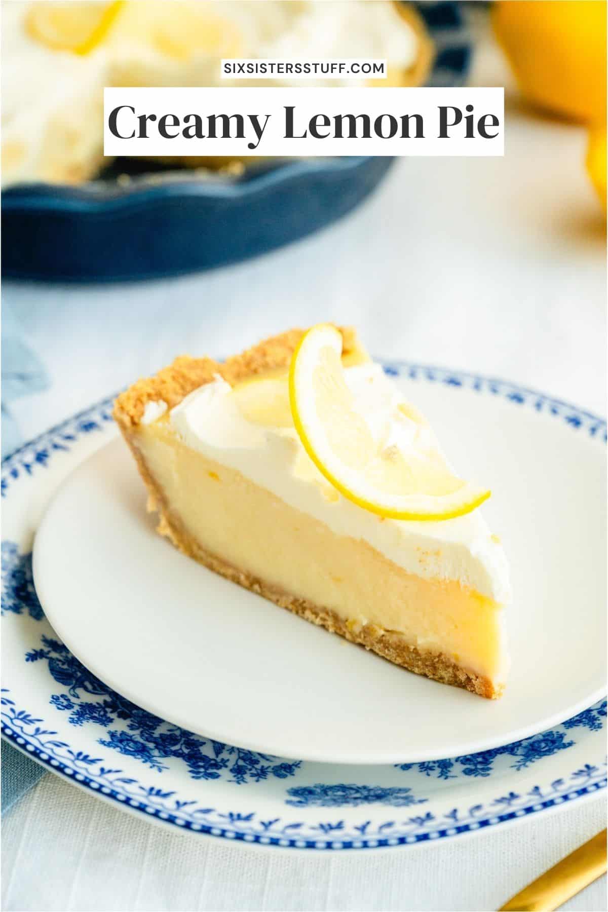 Creamy Lemon Pie Recipe - Six Sisters' Stuff