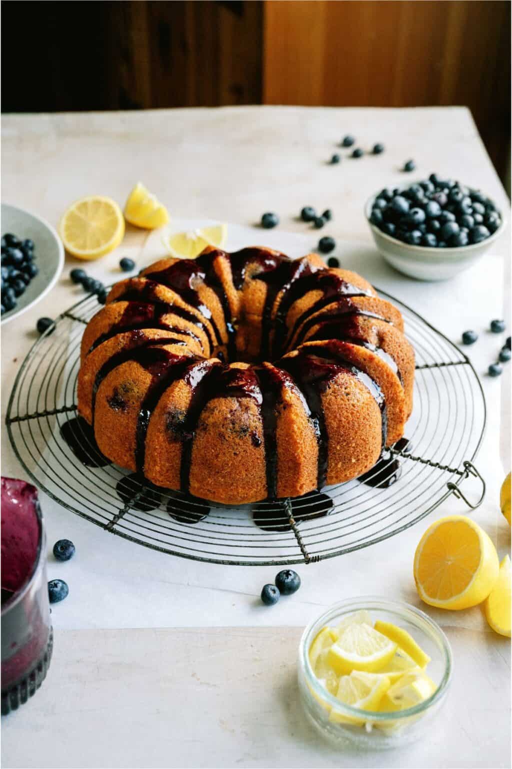 Lemon Blueberry Bundt Cake Recipe