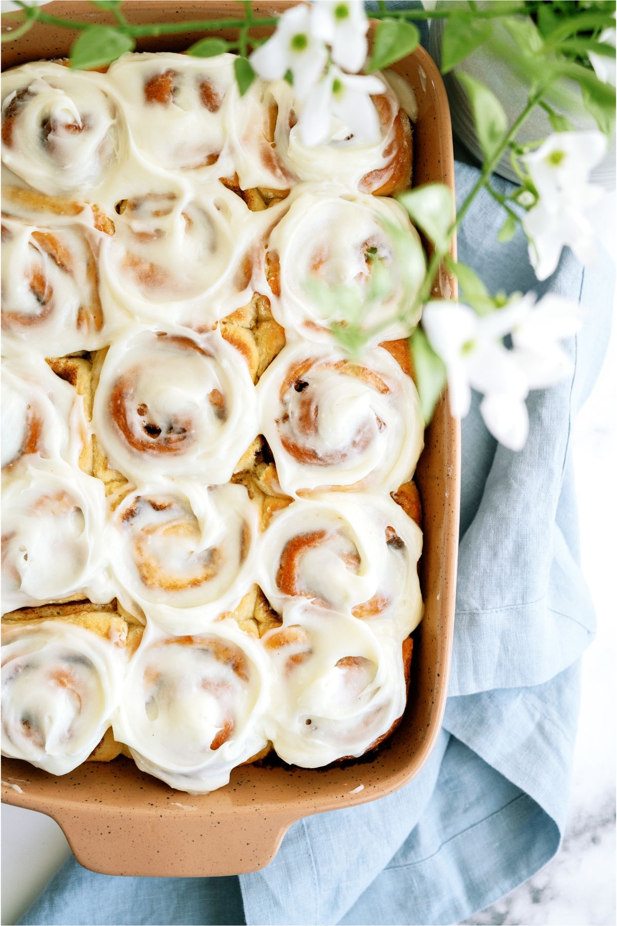 The BEST Homemade Cinnamon Rolls
in a pan