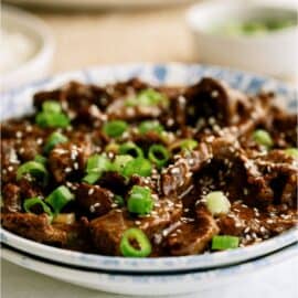 A bowl of Slow Cooker Korean Beef