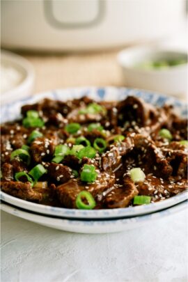 A bowl of Slow Cooker Korean Beef