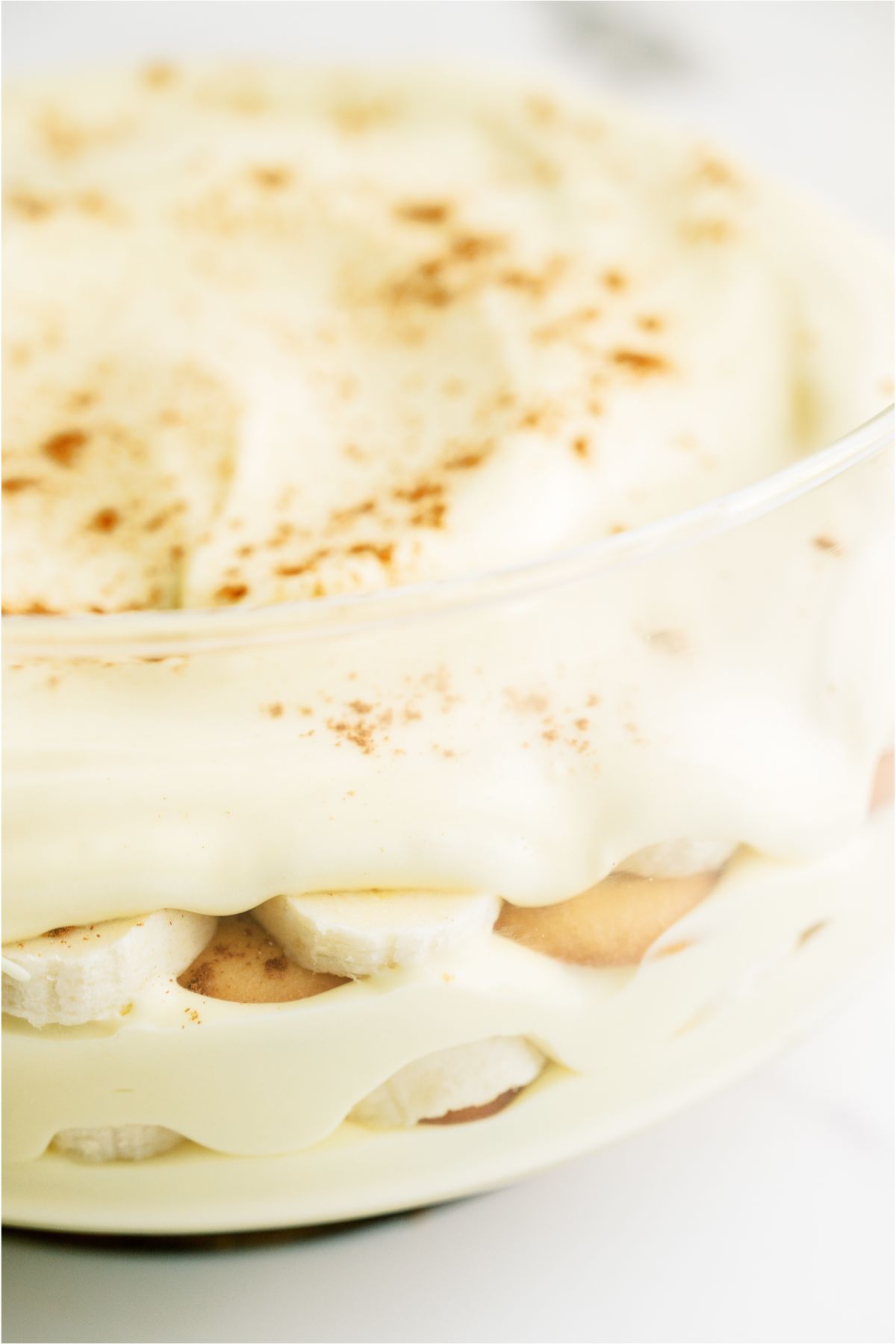 Copycat Magnolia Pudding in a glass bowl.