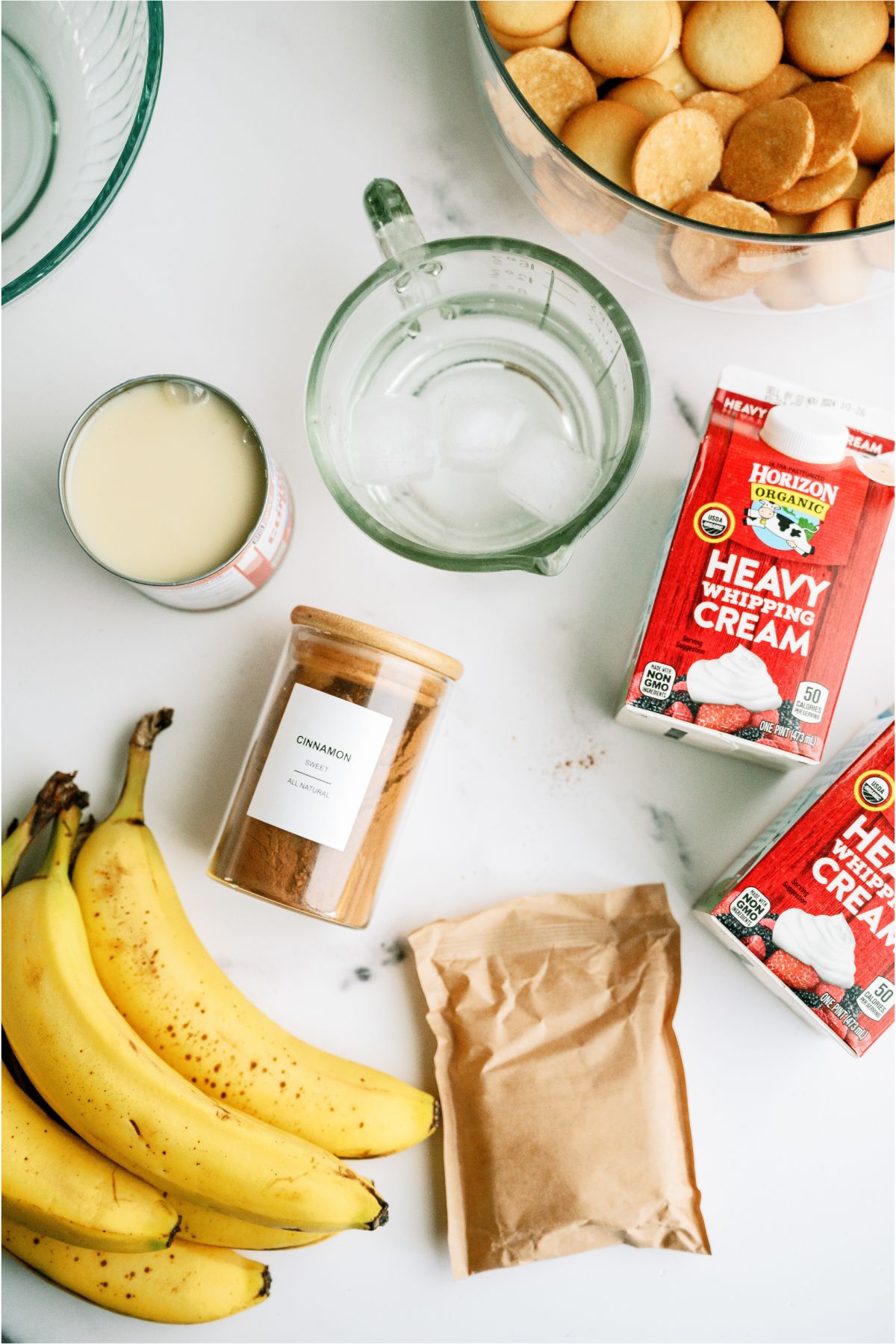 Ingredients for Copycat Magnolia Pudding on the counter top