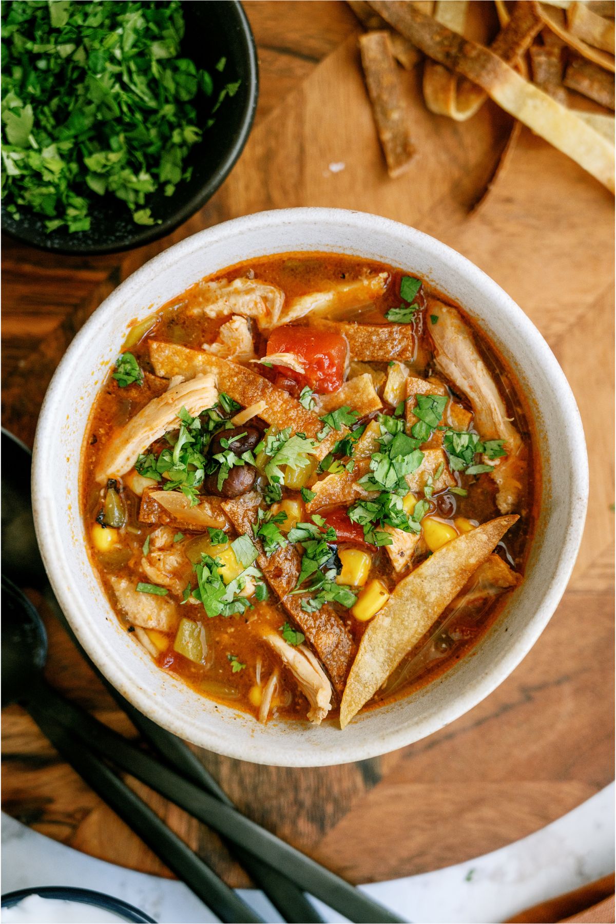 Easy Crock Pot Chicken Tortilla Soup