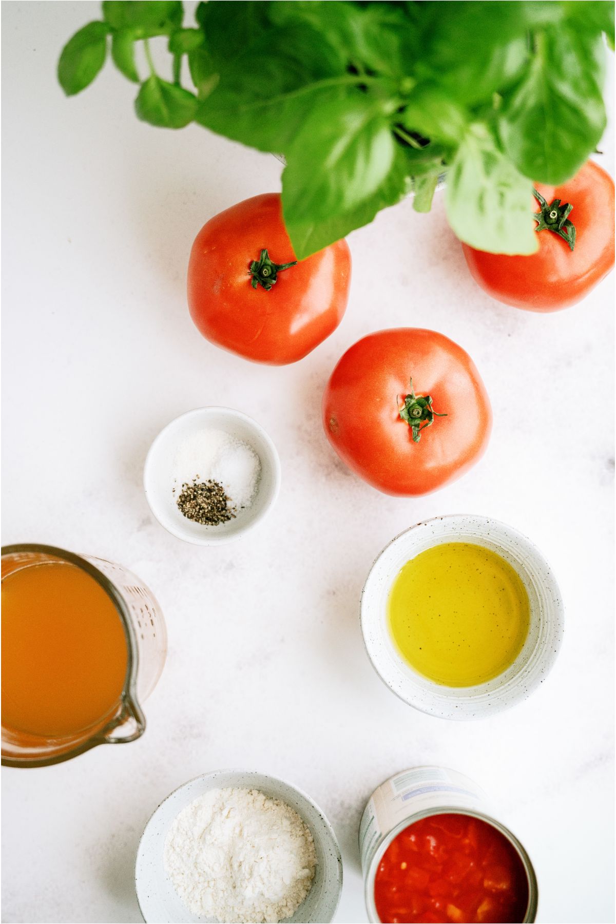 Ingredients needed to make Tomato Gravy (Traditional Southern Recipe)